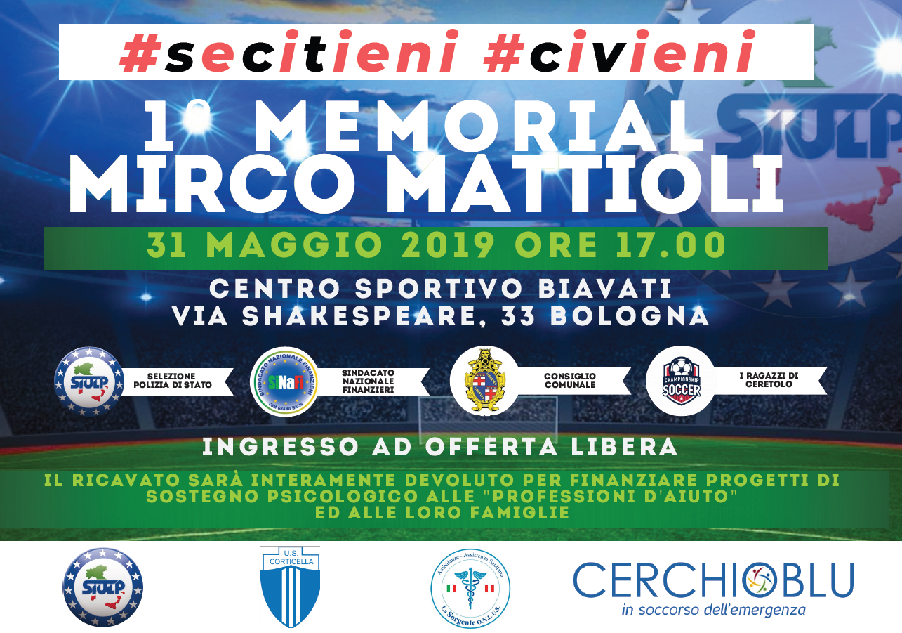 IL SI.NA.FI. ALL’EVENTO DI SOLIDARIETA’ – 1° MEMORIAL MIRCO MATTIOLI